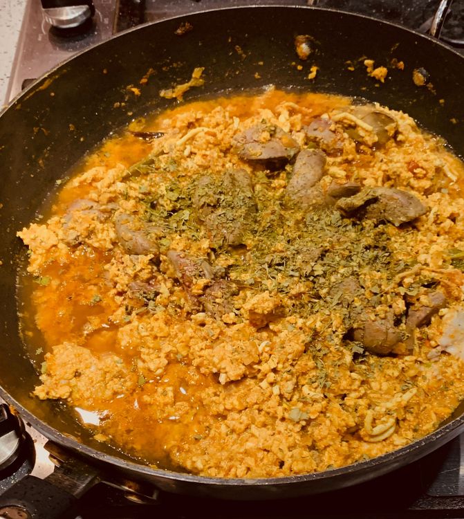 Step 1.1: Add dry fenugreek leaves and garam masala powder and mix