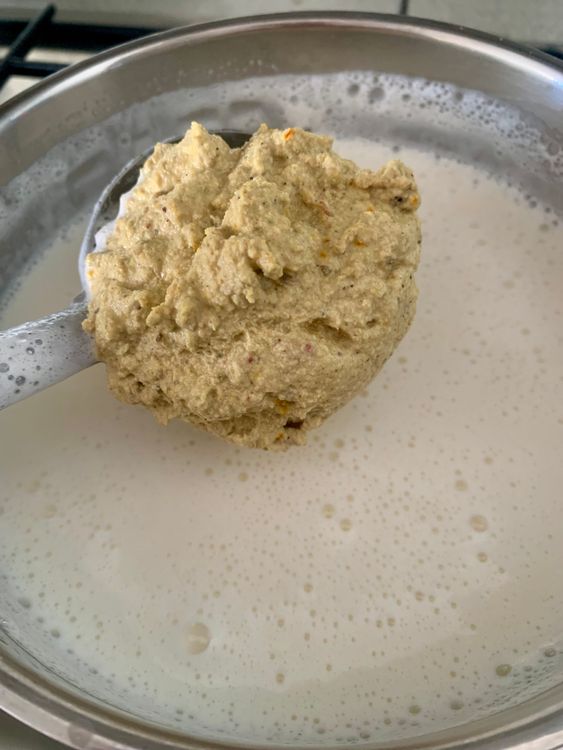 Step 2.1: Mix in the Thandai paste