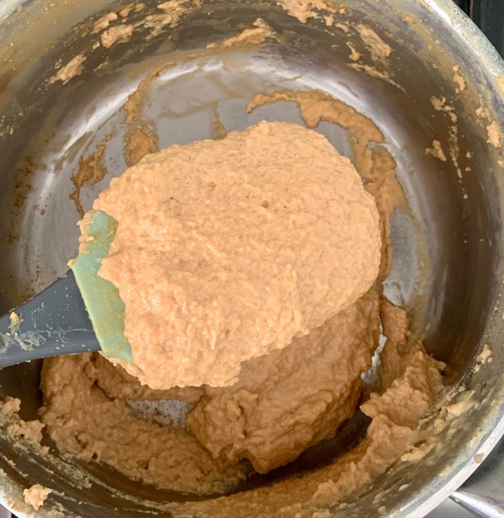 Step 1.1: In a heavy-bottomed pan, melt ghee and add milk