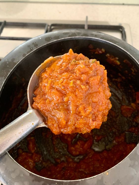 Step 3.1: Mix in turmeric, red chilli powder, coriander powder, and salt