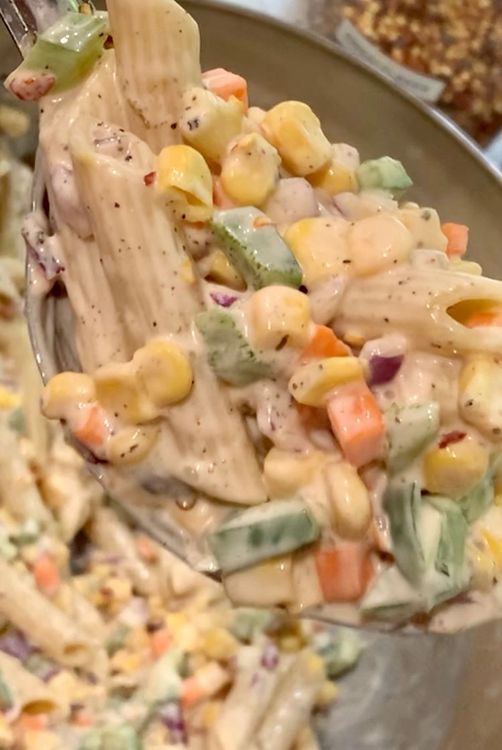 Step 1.1: Cover the bowl and refrigerate to chill the pasta mixture