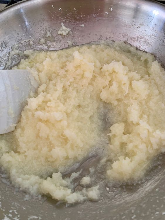 Step 1.2: Add sugar and ghee