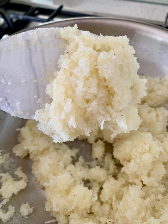 Step 1.3: Add sugar and ghee