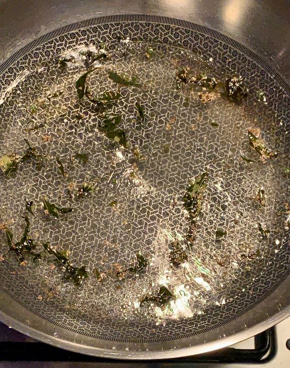 Step 1.1: Pour 1 ½ cups of water into the pan and add salt