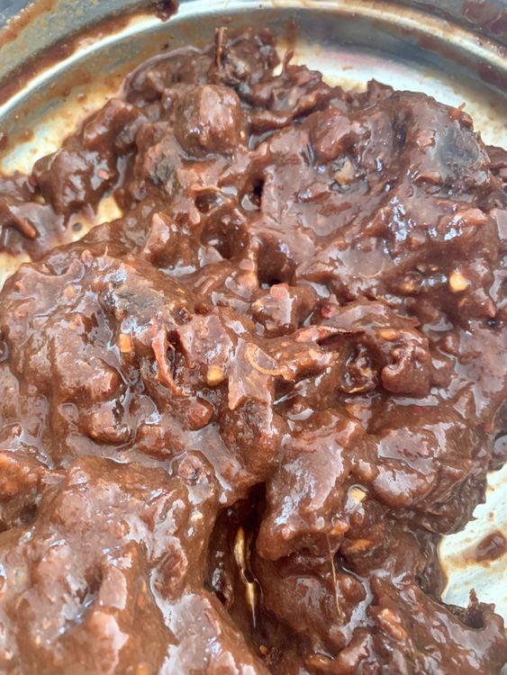 Step 1.1: Soak the tamarind in warm water for an hour until it becomes soft