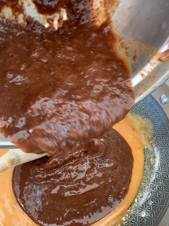 Step 1.1: Stir in the tamarind pulp and mix well