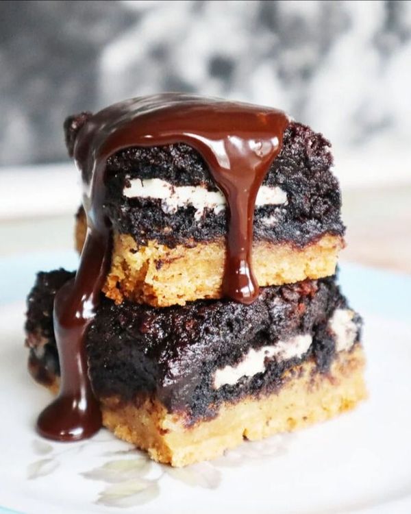 Oreo Brownie Cookie Bar recipe