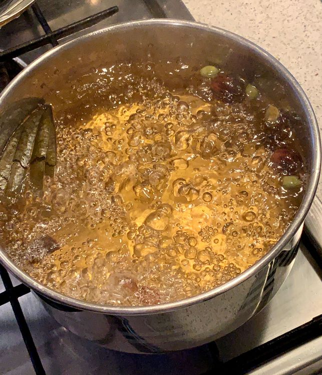 Step 1.2: Heat 4 cups water in a deep pot over medium-high heat