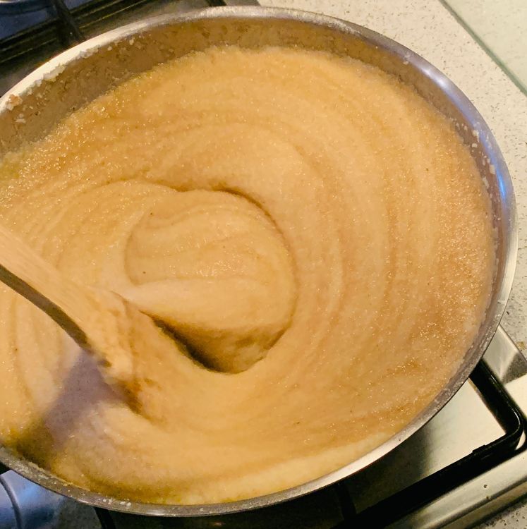 Step 1.2: Add the brown sugar and stir thoroughly