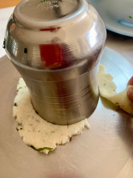 Step 3.2: Grease your hands with a little oil