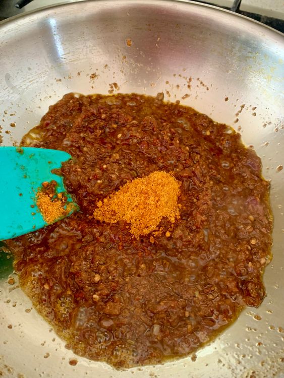 Step 3.1: Add jaggery and mix