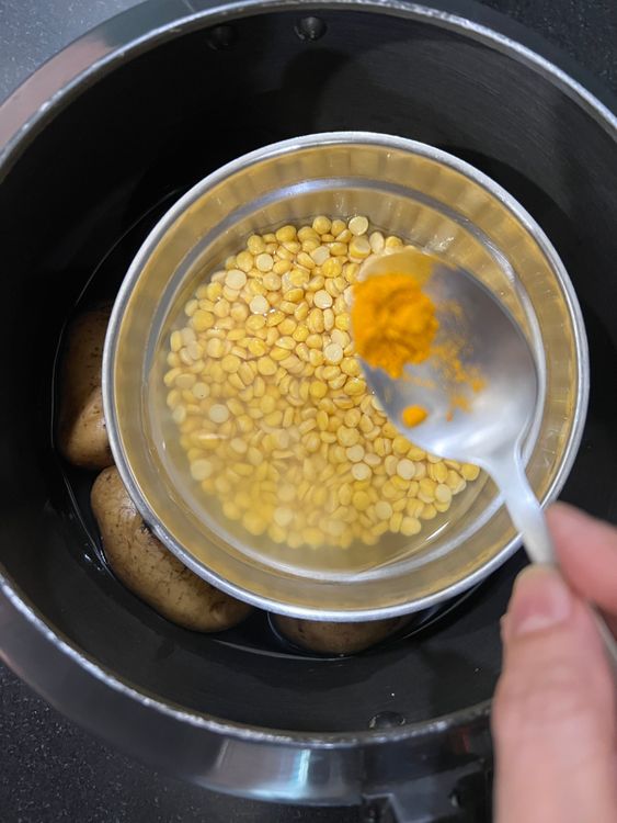 Step 1.2: Soak the lentils for 2 hours