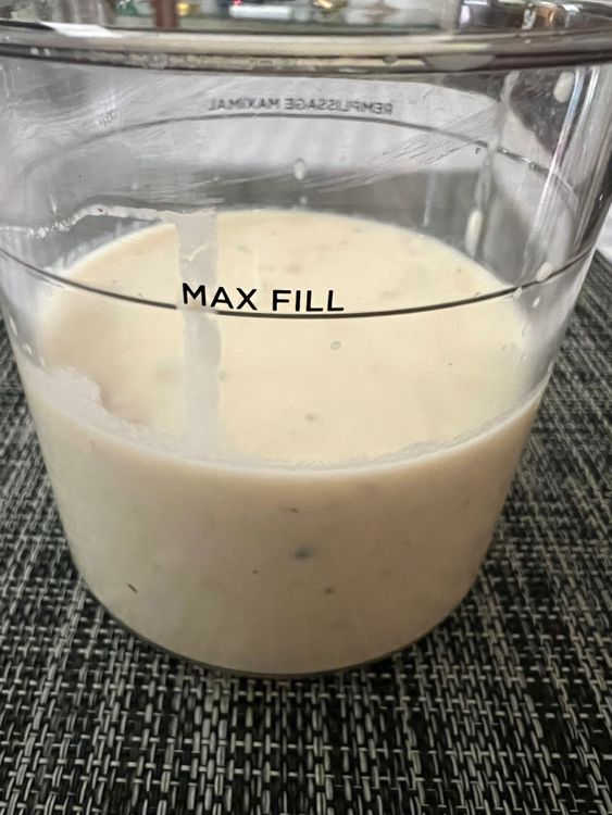 Step 1.1: Pour into a Ninja Creami pint jar and freeze for about 24 hours