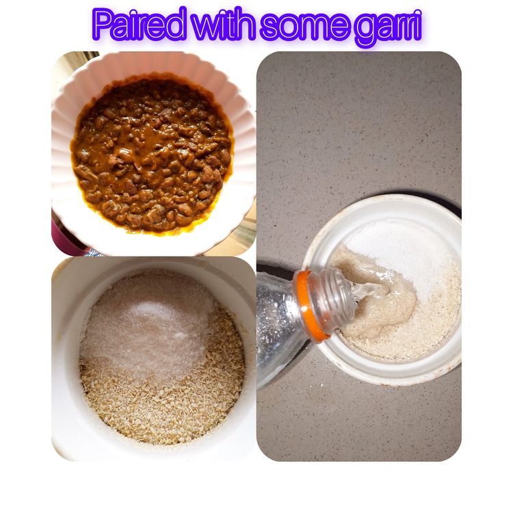Step 1.1: Serve hot or it can be paired with some Garri also known as Cassava flakes