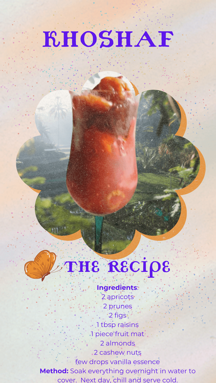 Khoshaf, Sweet Comfort in a Glass recipe