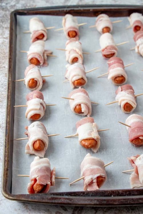 Step 1.1: Arrange on the baking sheet with about 1 inch between each bundle