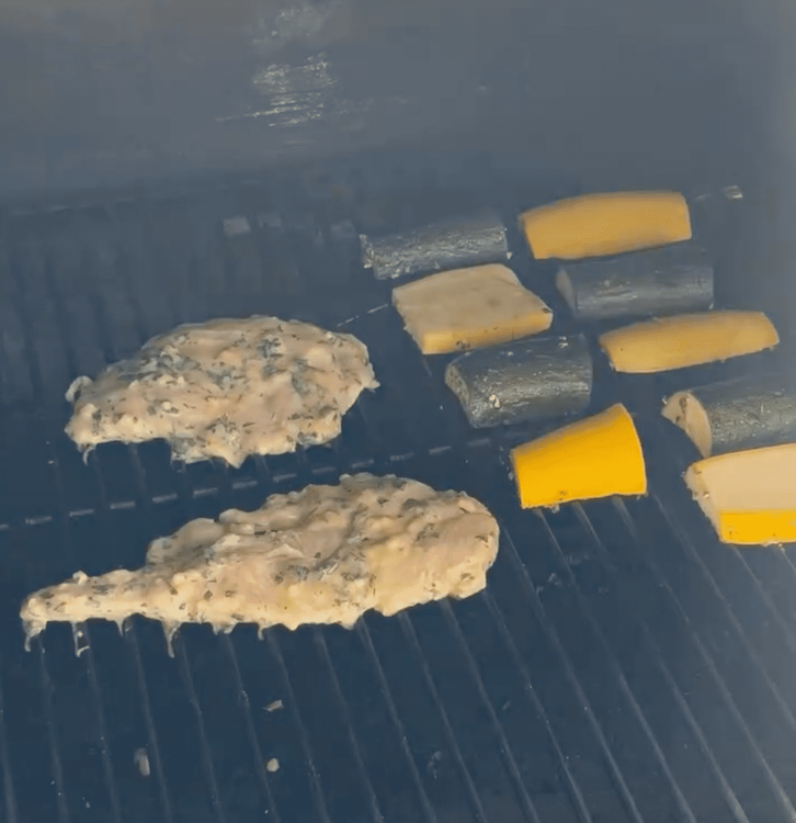 Step 3.1: Grill the chicken for 6–7 minutes per side until fully cooked