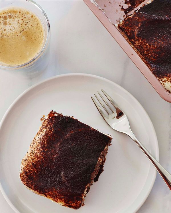 Espresso Baked Oats with Yoghurt Topping recipe