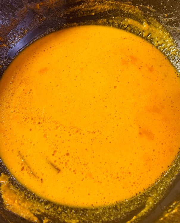 Step 3.1:  Add water and bring the mixture to a boil