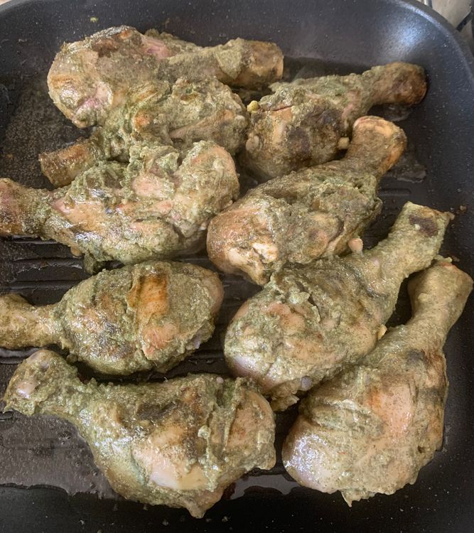Step 2.1: In the same pan, add 1tbsp oil