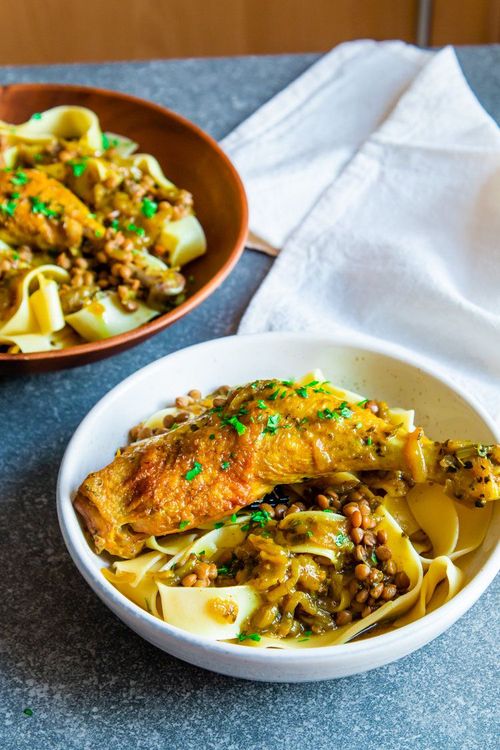 Step 1.1: Transfer the seared chicken to a dish and set aside