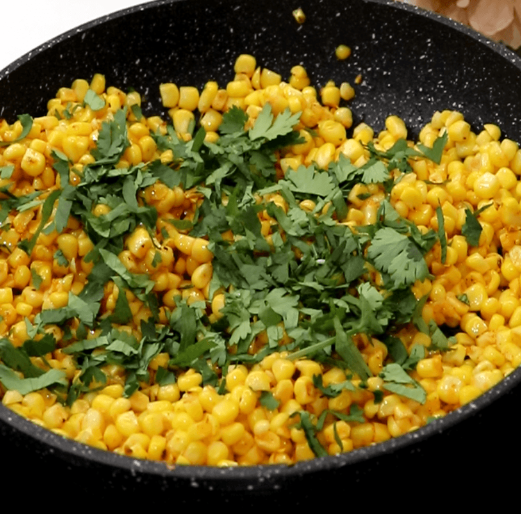 Step 3.1: Remove from heat and garnish with freshly chopped coriander