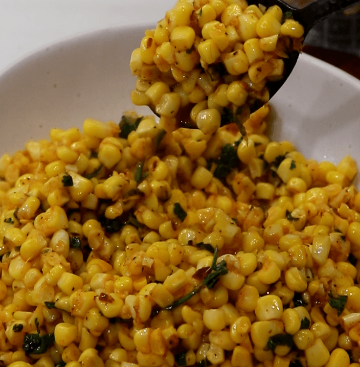 Step 3.2: Remove from heat and garnish with freshly chopped coriander