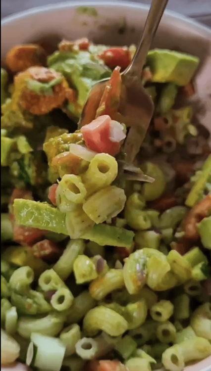 Pasta Salad Bowl with Cilantro-Lime Dressing recipe