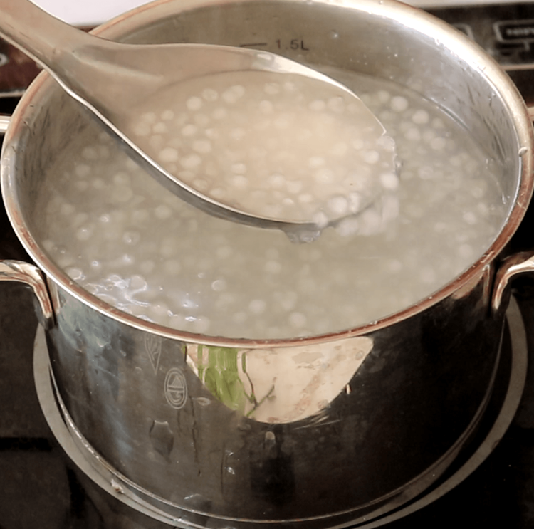 Step 1.1: In a deep pot over high heat, bring 5 cups of water to a boil