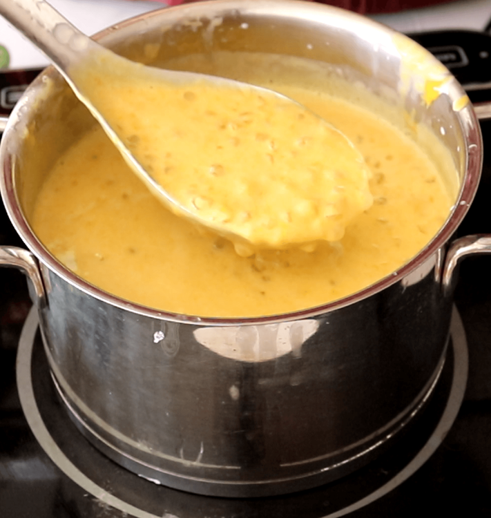 Step 1.2: Mix in the mango puree, ensuring the mixture is smooth and lump-free