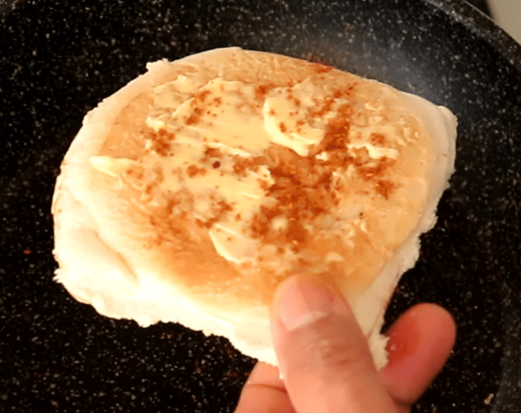 Step 3.1: Brush with butter on both sides