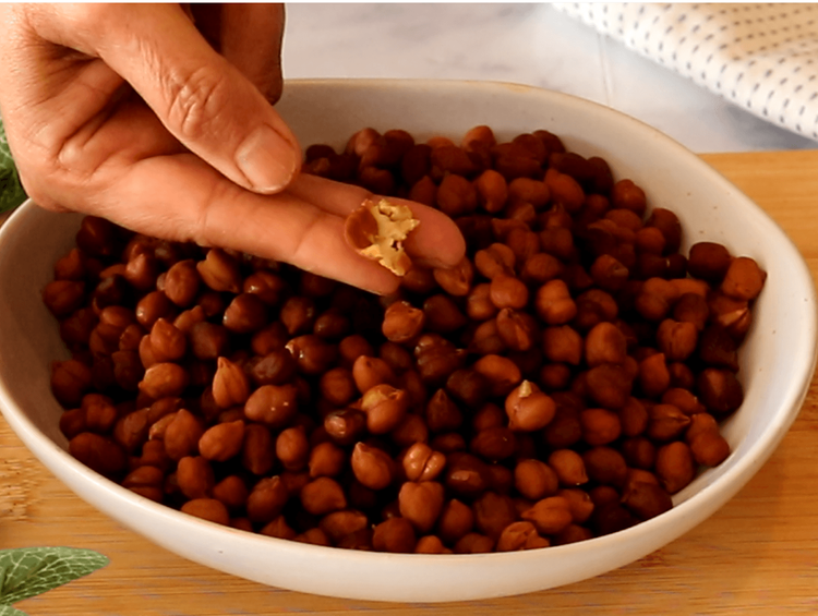 Step 1.1: Cook the soaked chickpeas in a pressure cooker or Instant Pot with water and salt until soft and tender