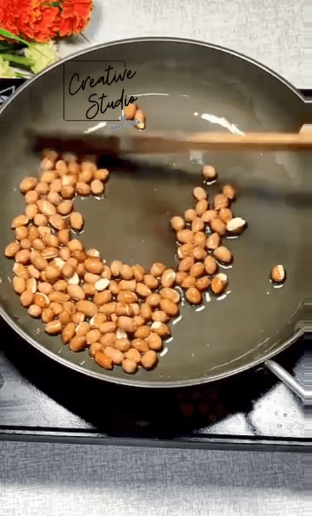 Step 1.2: Heat oil in a pan