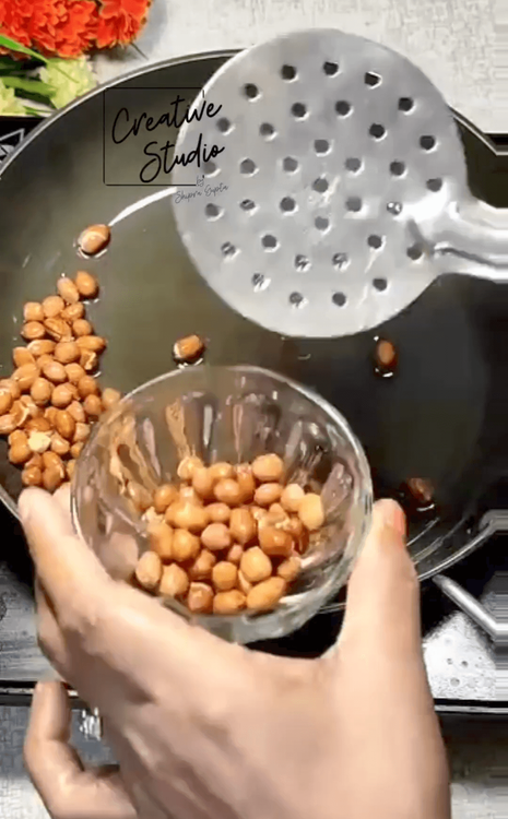 Step 1.3: Heat oil in a pan