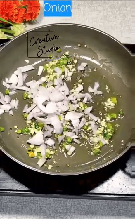 Step 1.5: Heat oil in a pan