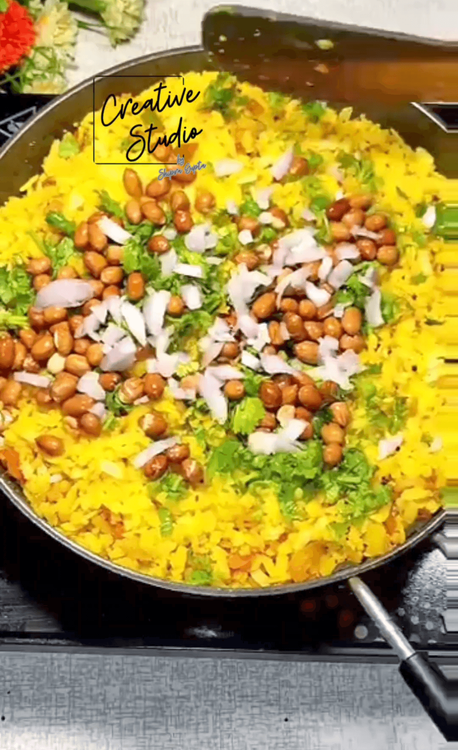 Step 1.1: Add lemon juice, coriander leaves, chopped onion & peanuts