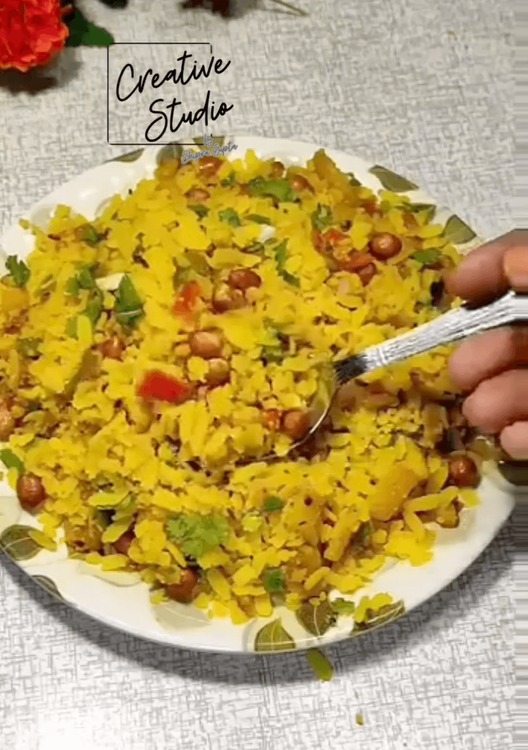 Step 1.2: Add lemon juice, coriander leaves, chopped onion & peanuts