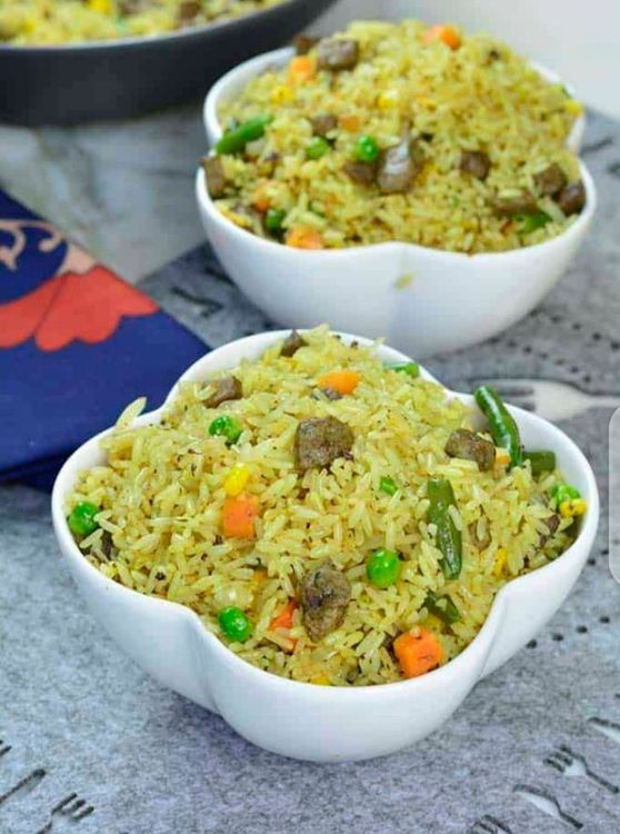 Fried Rice with Beef Liver recipe