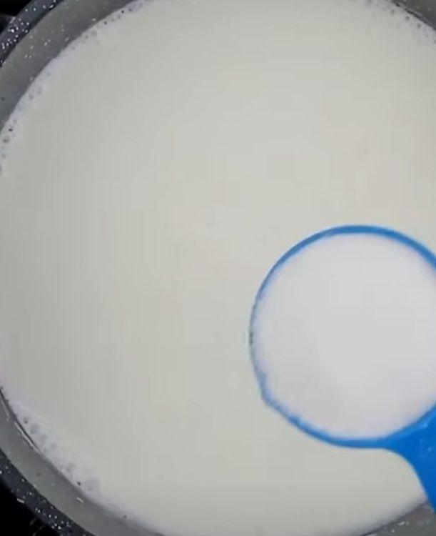 Step 1.2: Once the milk is warm (but not boiling), slowly add the custard paste while stirring constantly to avoid lumps
