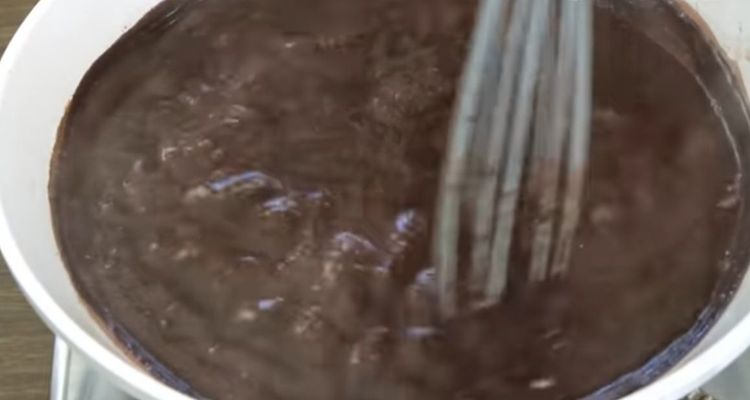 Step 1.3: Break the chocolate into small pieces and melt it