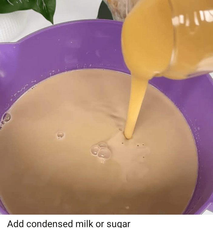 Step 3.2: Add a sweetener like honey or date powder or sugar to taste