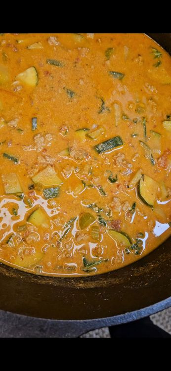 Creamy Zuchini and Turkey Soup recipe