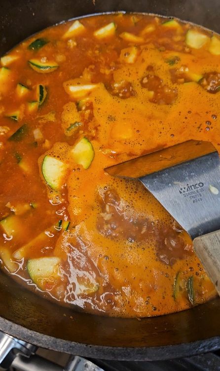 Step 4.1: Stir in the diced zucchini