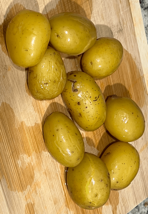 Step 1.1: Boil the potatoes for about 8 mins in instant pot or the stove