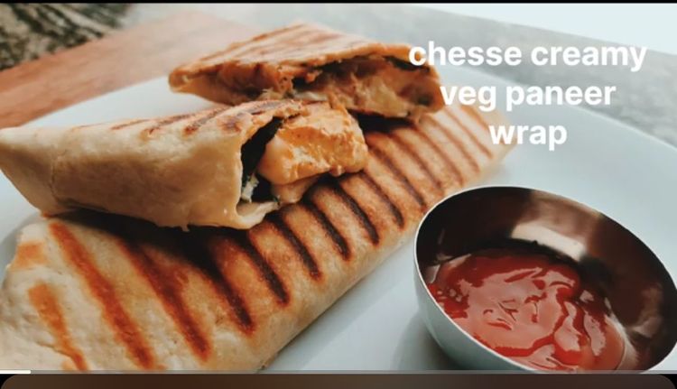 Step 1.1: How to make creamy cheese paneer wrap