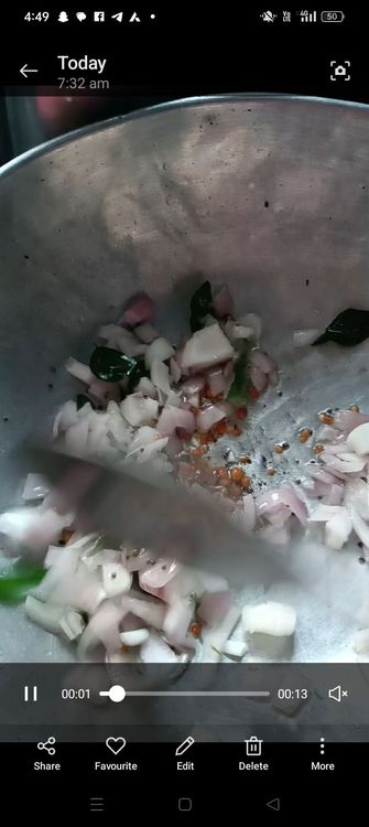 Step 1.1: Add chopped onions and sauté until they turn translucent