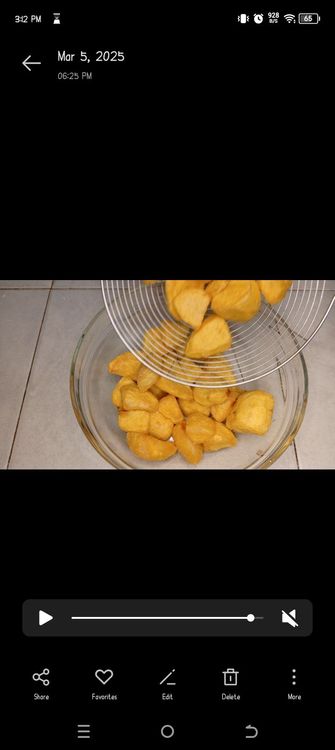 Step 1.1: Once ready,deep fry them for 15 mins under medium high heat