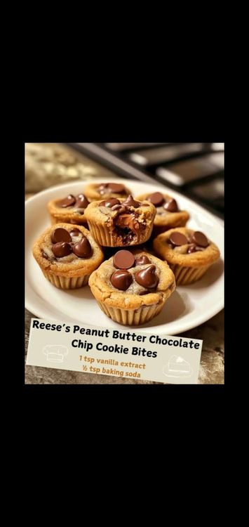 Reese’s Peanut Butter Chocolate Chip Cookie Bites recipe