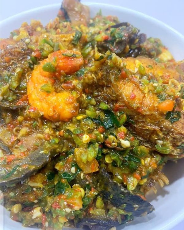 Nigerian Okra Soup (Frying Method) recipe