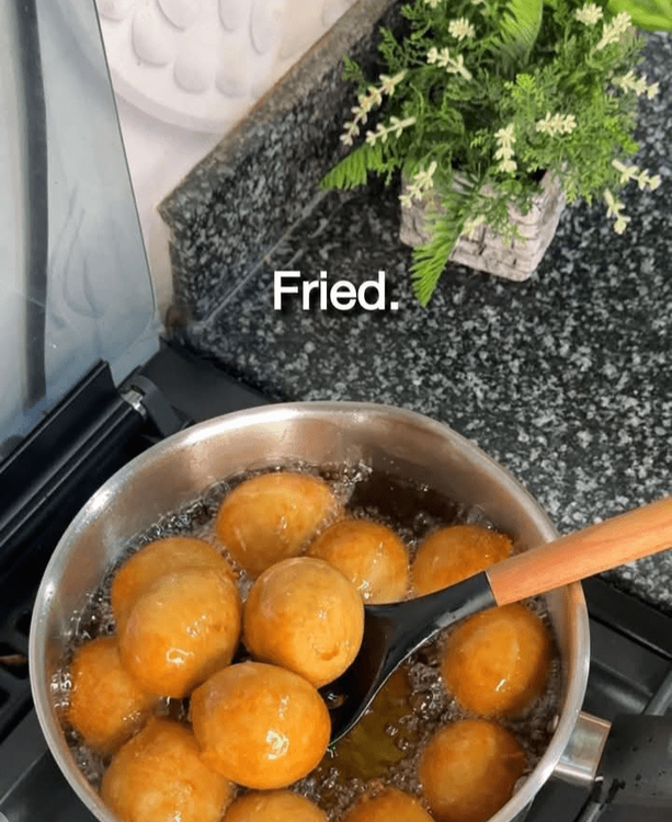 Step 1.1: Fry until golden brown, turning occasionally to ensure even cooking